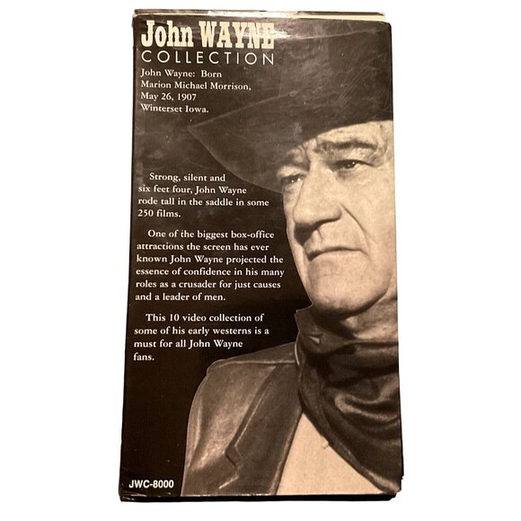 JOHN WAYNE COLLECTION VHS 10 CASSETTES JWC-8000 1994 MADACY MUSIC GROUP - Picture 2 of 4